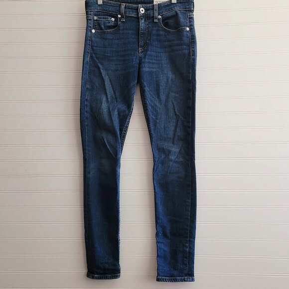 Rag and Bone Jeans Womens Size 25 Cate Mid Rise Ankle Skinny Whiskering - Picture 1 of 8